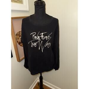 Pink Floyd The Wall Thermal Long Sleeve Knit Band Shirt Vintage Vinyl Record XL